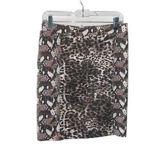 H&M Mixed Animal Print Pencil Skirt, size 10 / L
